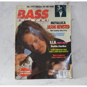 Bass Player Magazine Back Issue September/October 1991: Jason Newsted
